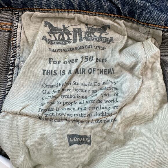 Levis 541 Men Jeans 38x32 Atletic Taper Stretch Tencel High Rise Medium Wash NWT - Picture 7 of 9